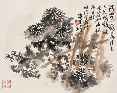 中国花鸟画大师,现代浙派首领人吴茀之出生